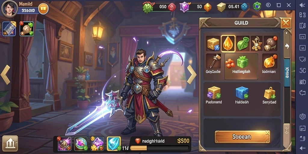Gambar karakter dalam game yang menarik dan unik.